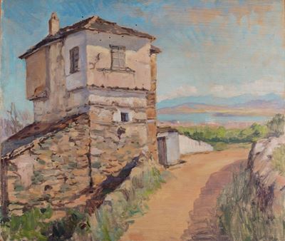 Volo 24 Maggio 1942, olio su tavola