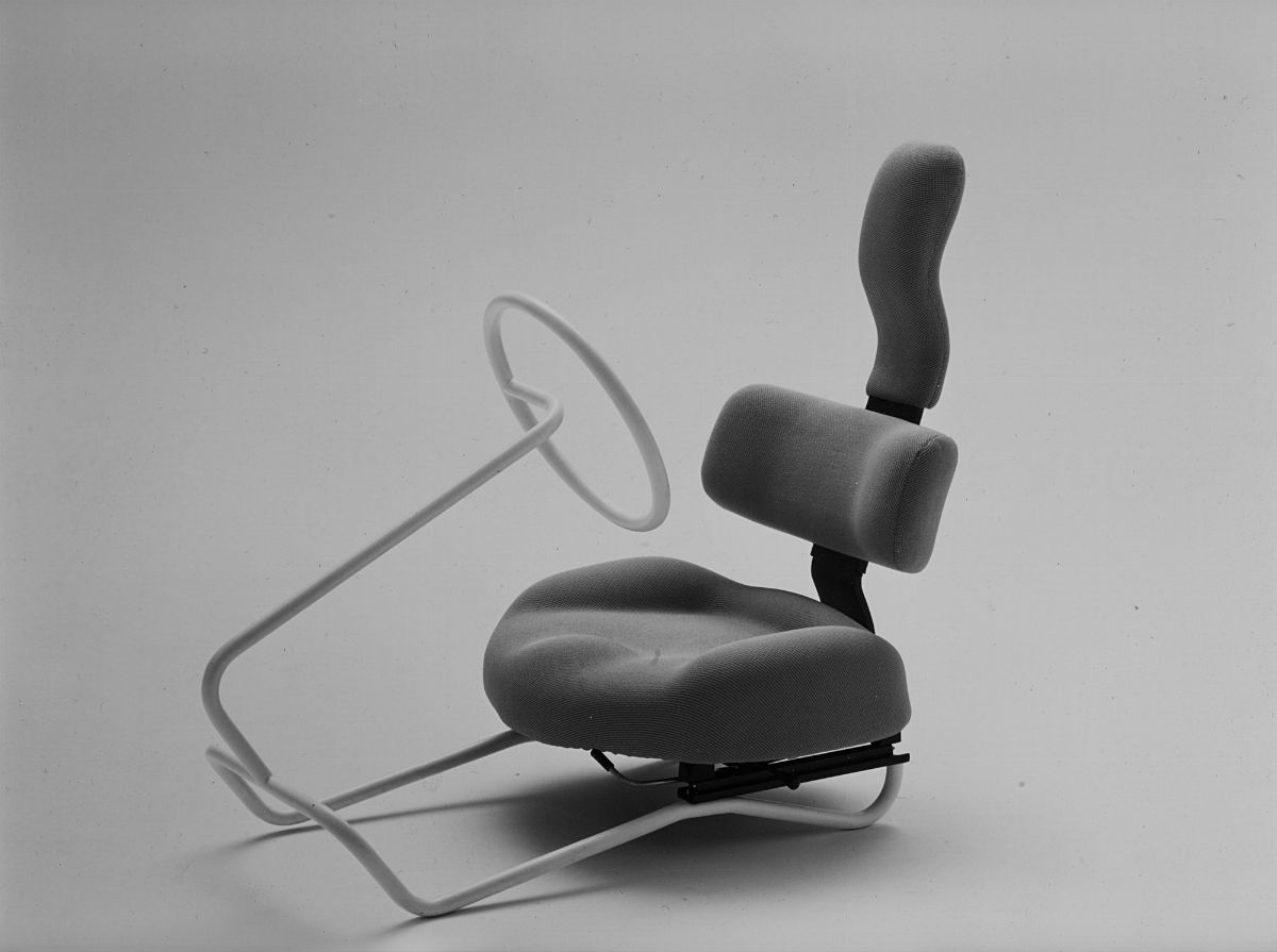 Aldo Ballo - Lampada "GIOVA" e Seggiolina "K.1340" con Sedile "Lancia", 1960