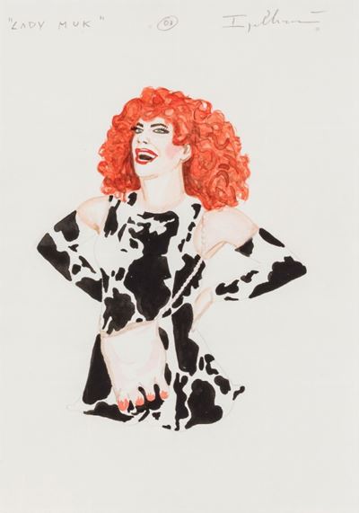 Lady Muk (acquarello e grafite su carta)