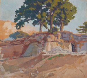 Travertine mine in Bagni di Chianciano