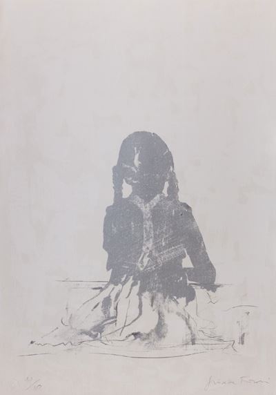 Autoritratto a 7 anni, serigrafia in argento (es. 10/80)