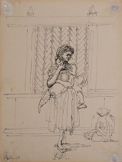 Due disegni in china su carta (1947)