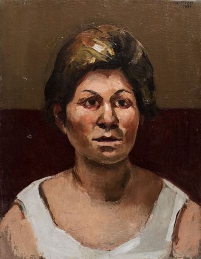 Ritratto di donna, olio su tela