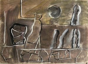 Composition with bottles