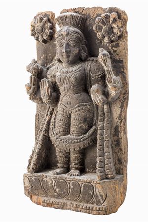 Antica scultura in legno, India