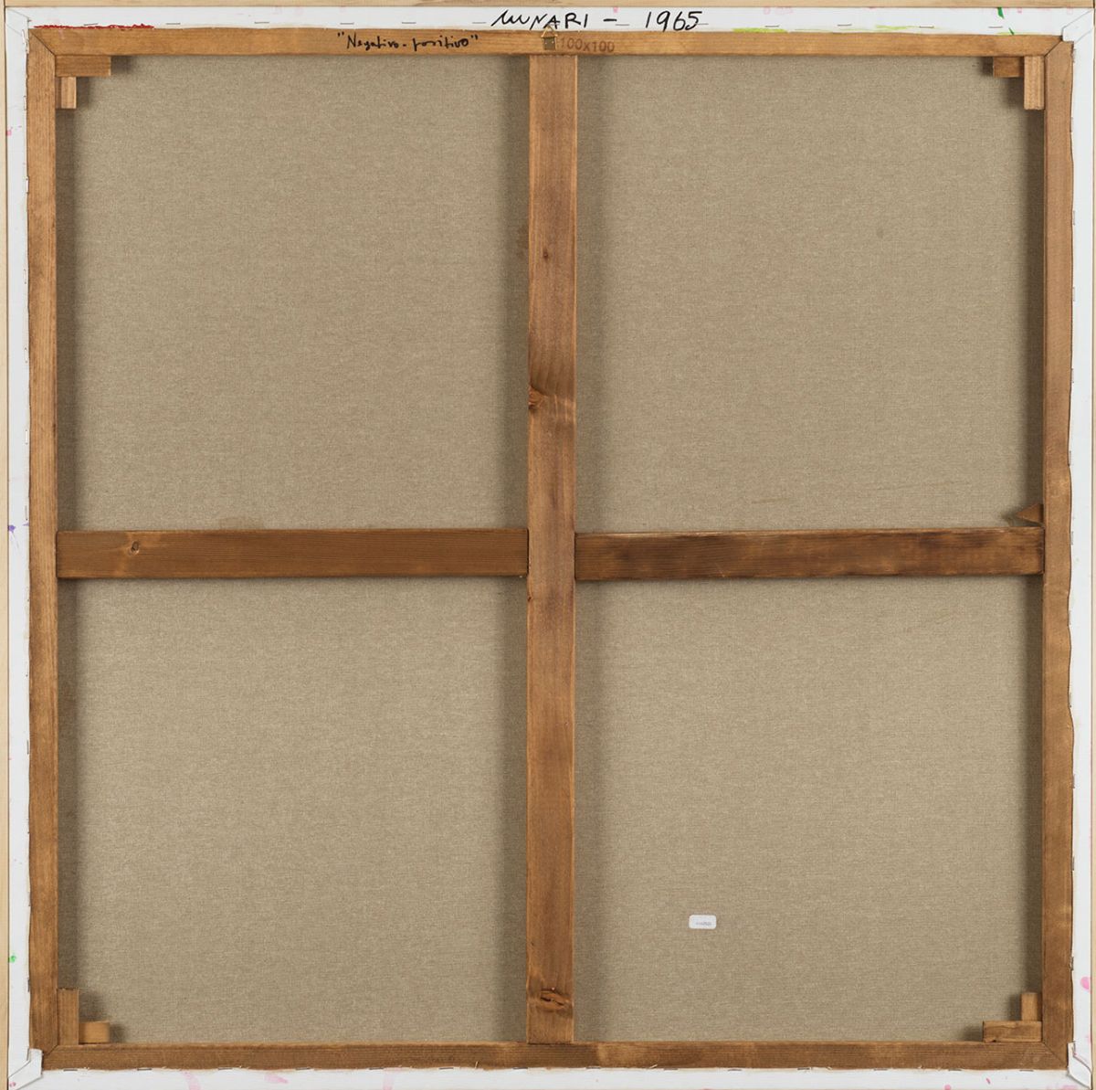 Bruno Munari - Negativo positivo, 1965, acrilico su tela