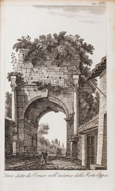 Nibby, Le mura di Roma disegnate da Sir William Gell, 1820