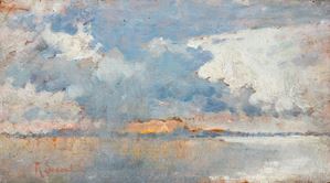 Storm in the open sea