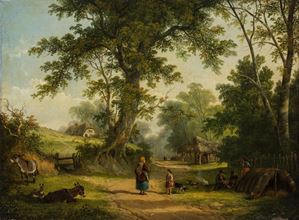 Wanderers in the countryside