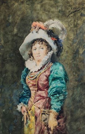 Woman in seventeenth-century costume