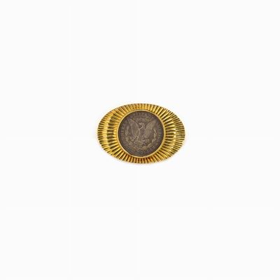 Fibbia in Oro con Dollaro Americano in a