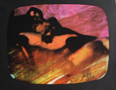 Dall'ultimo programma notturno, 1973, serigrafia