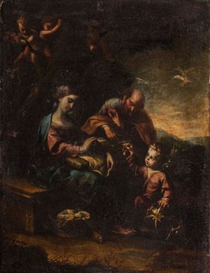 Riposo durante la fuga in Egitto