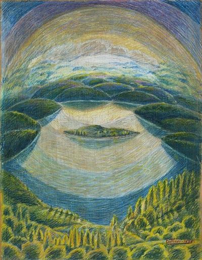 Aurora, 1935, tempera e idromatita su tavola