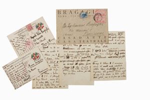 Anton Giulio Bragaglia - Lettere e cartoline autografe