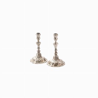 Coppia di Candelieri in Argento, Luigi X