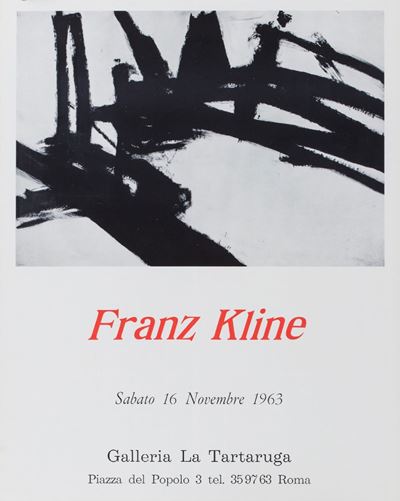 Manifesto della mostra personale, Galleria La Tartaruga, Roma, 1963