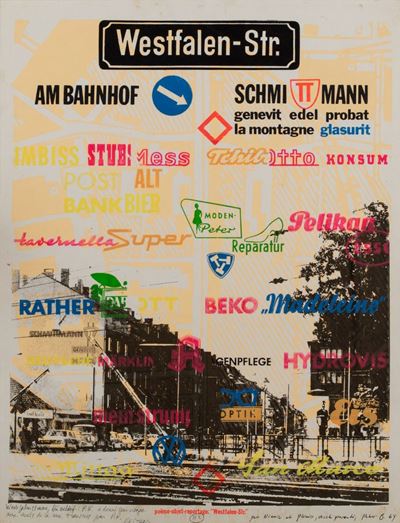 Westfalen Str., serigrafia a colori