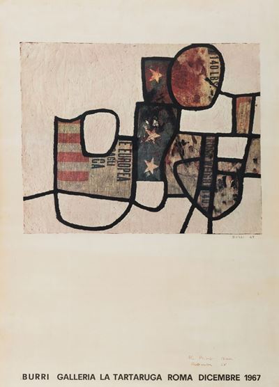 Manifesto della mostra personale - Galleria La Tartaruga, Roma 1967