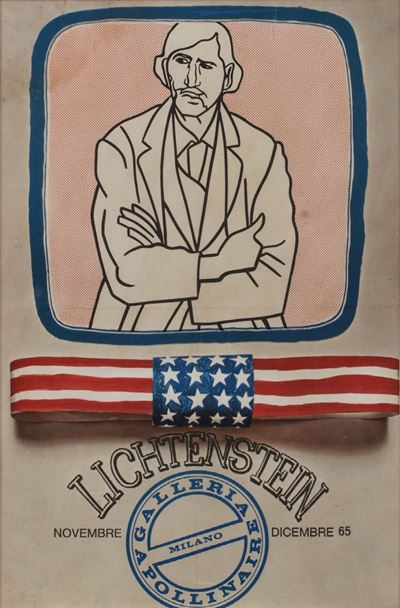 Manifesto della mostra personale, Galleria Apollinaire, Milano