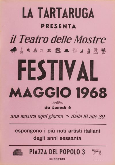 Manifesto, Festival Maggio 1968