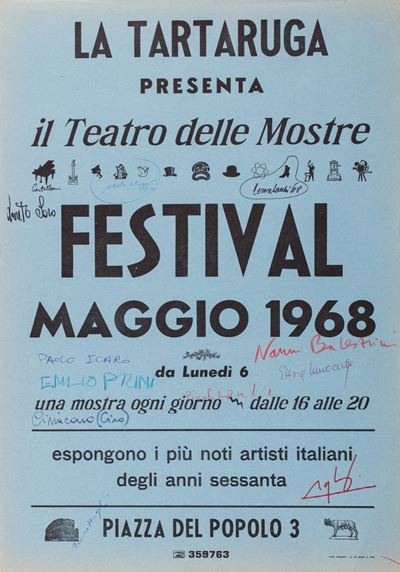 Festival Maggio 1968, manifesto firmato