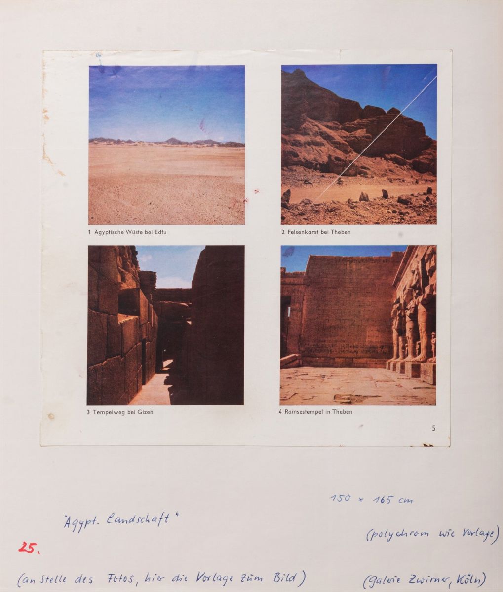 Gerhard Richter - Progetto per la mostra alla galleria La Tartaruga - fotografie stampate a gelat...