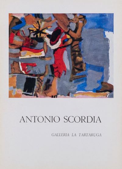Biglietto di invito alla mostra personale (Galleria La Tartaruga, Roma, 1957)
