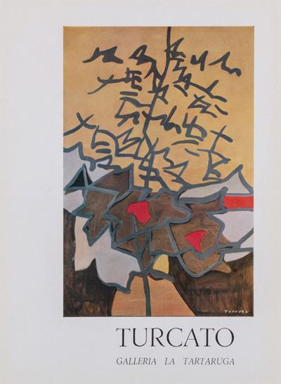 Biglietto di invito alla mostra personale, Galleria La Tartaruga, Roma, 1957