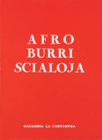 Locandina-invito della mostra personale, Galleria La Tartaruga, Roma 1957
