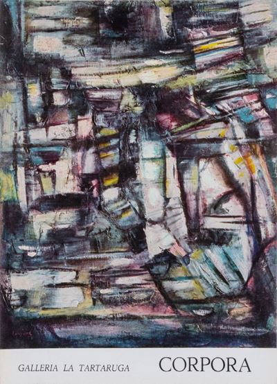 Corpora - Pieghevole della mostra personale, 1957