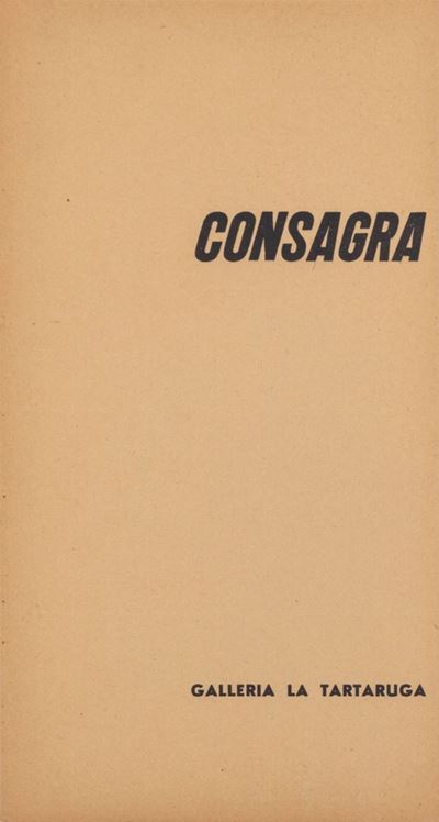 Locandina-invito mostra personale Galleria La Tartaruga, Roma 1958
