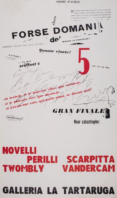 Mostra collettiva, Locandina della galleria La Tartaruga