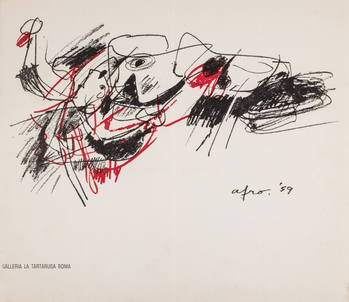 Afro - Autore 1, Locandine-invito alla mostra personale, 1960 - 4 copie
