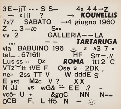 Prima mostra personale - locandina invito
