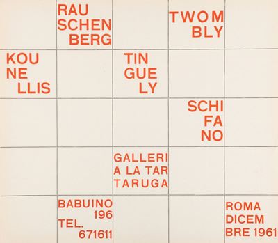 Mostra collettiva invito, locandina