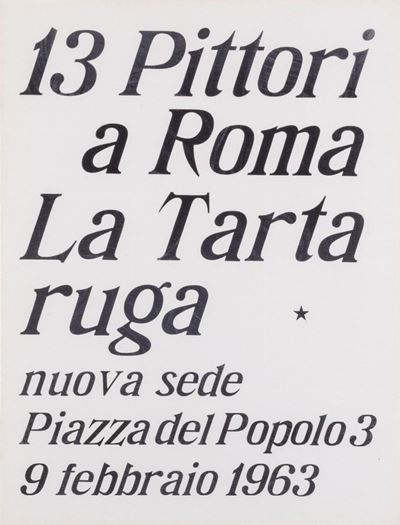 Catalogo della mostra inaugurale della nuova sede, 1963