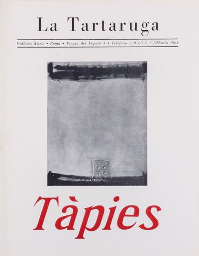 Catalogo della mostra personale alla Galleria La Tartaruga, Roma 1964