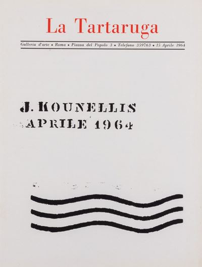 Catalogo della mostra - Galleria La Tartaruga, Roma, 1964