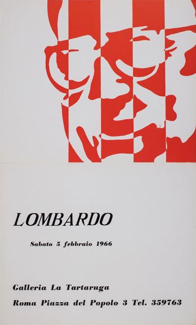 Locandina-invito per la prima mostra personale, 1966