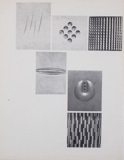 Mostra collettiva, Invito alla mostra con riproduzioni di opere