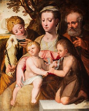 Sacra Famiglia con San Giovannino e Santa Caterina d'Alessandria