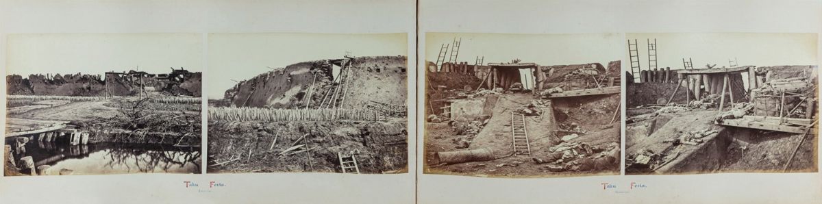 [beato, Felice] - Album di fotografie, Cina - Crimea - Italia - Francia, 1860, 145 stampe all'alb...