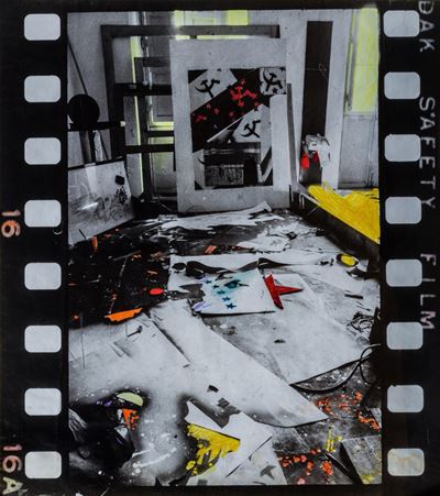 Studio di via de' Prefetti, fotografia ritoccata su legno