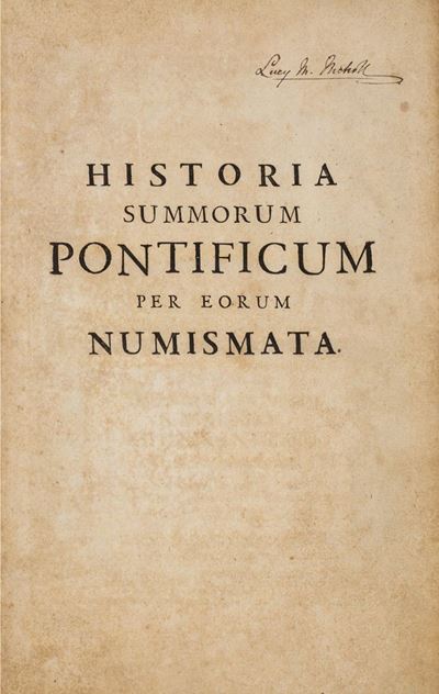 Du Molinet, Historia summorum pontificum a Martino V ad Innocentium XI per eorum numismata, 1679