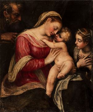 Sacra Famiglia con Santa Caterina d'Alessandria