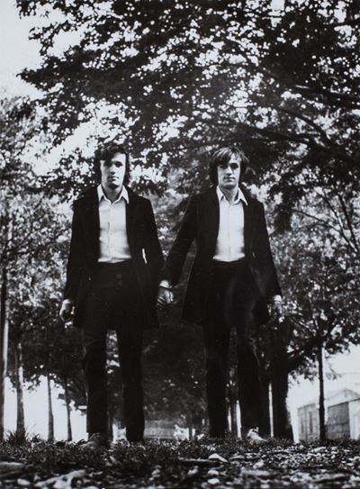 I gemelli - stampa fotografica su cartolina, 1968