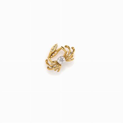 Spilla in Oro e Diamanti in Oro Giallo R