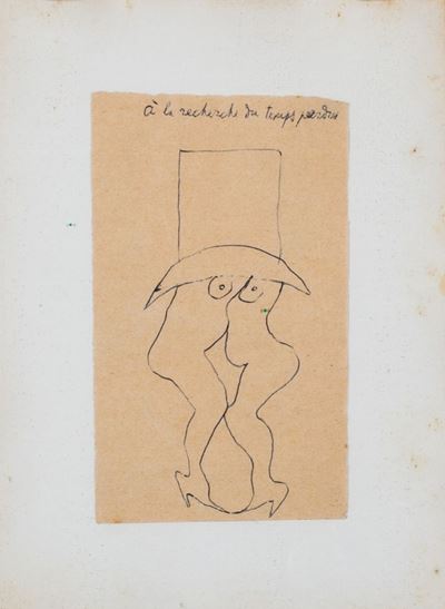 À la recherche du temps perdu, inchiostro blu su carta