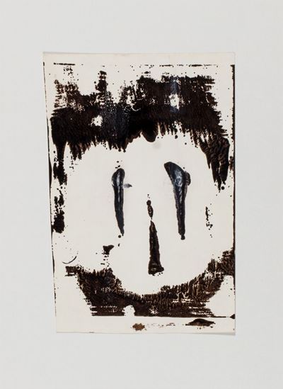 Senza titolo (1963), tecnica mista su cartoncino